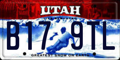 UT license plate B179TL