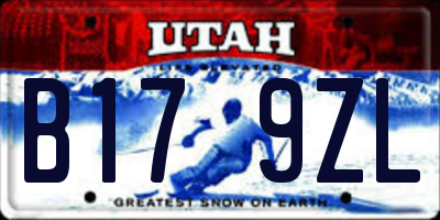UT license plate B179ZL