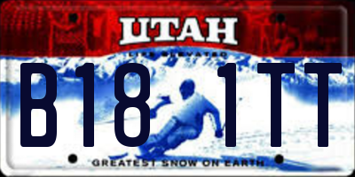 UT license plate B181TT