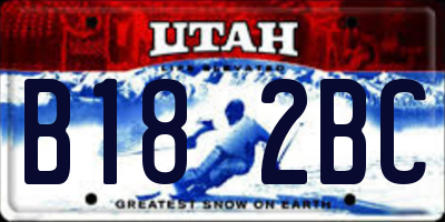 UT license plate B182BC