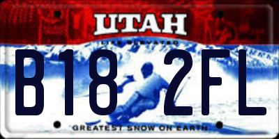 UT license plate B182FL