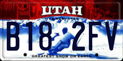 UT license plate B182FV