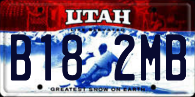 UT license plate B182MB