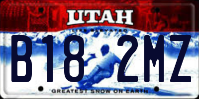 UT license plate B182MZ