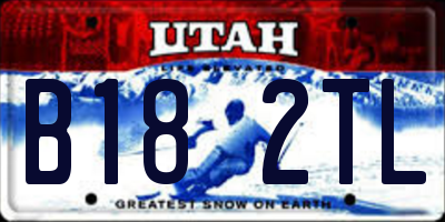 UT license plate B182TL