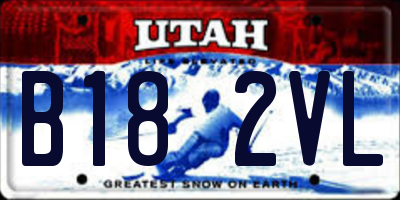 UT license plate B182VL