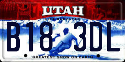 UT license plate B183DL