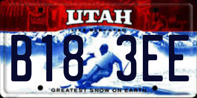 UT license plate B183EE