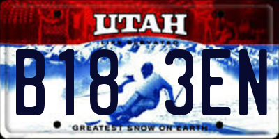 UT license plate B183EN