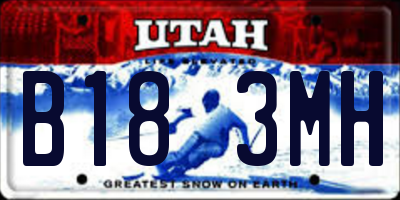 UT license plate B183MH