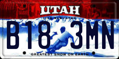 UT license plate B183MN