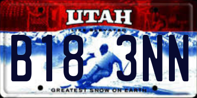 UT license plate B183NN
