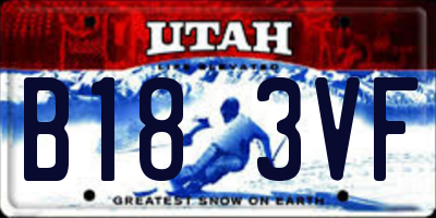 UT license plate B183VF