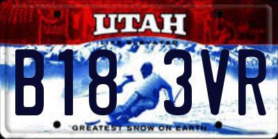 UT license plate B183VR