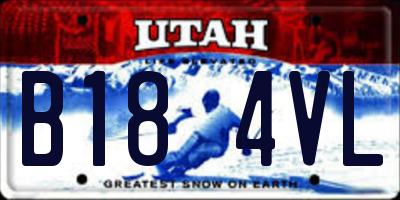 UT license plate B184VL