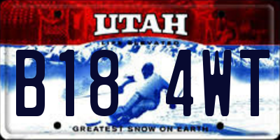 UT license plate B184WT