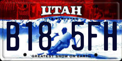 UT license plate B185FH