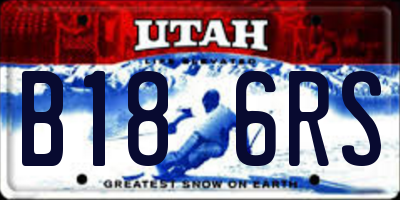 UT license plate B186RS