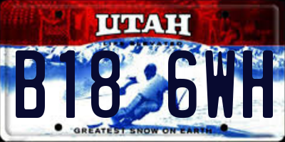 UT license plate B186WH