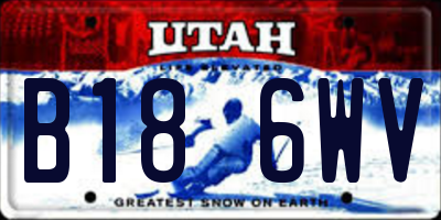 UT license plate B186WV