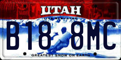 UT license plate B188MC