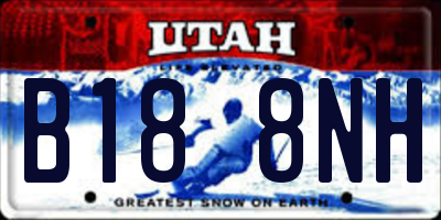 UT license plate B188NH