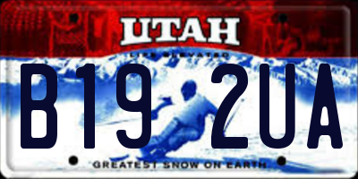 UT license plate B192UA