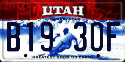 UT license plate B193OF