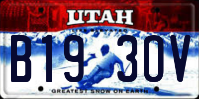 UT license plate B193OV
