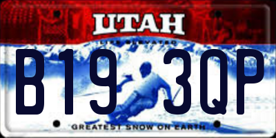 UT license plate B193QP
