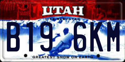 UT license plate B196KM