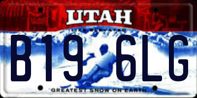 UT license plate B196LG