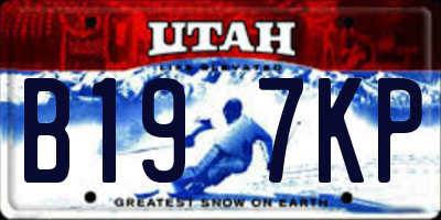 UT license plate B197KP
