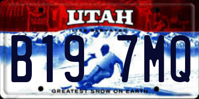 UT license plate B197MQ