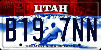 UT license plate B197NN