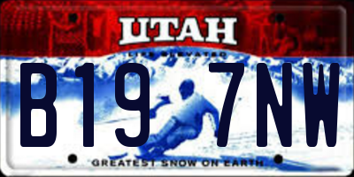 UT license plate B197NW