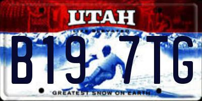 UT license plate B197TG