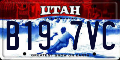 UT license plate B197VC