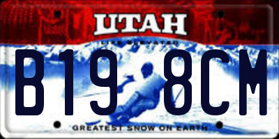 UT license plate B198CM