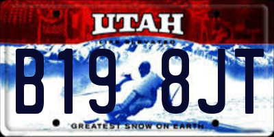 UT license plate B198JT