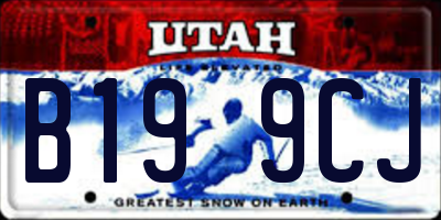 UT license plate B199CJ