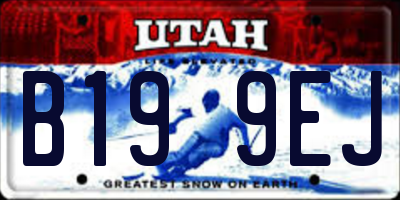 UT license plate B199EJ