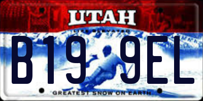 UT license plate B199EL