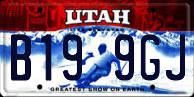 UT license plate B199GJ