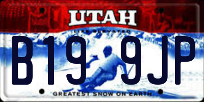 UT license plate B199JP
