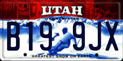 UT license plate B199JX