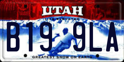 UT license plate B199LA