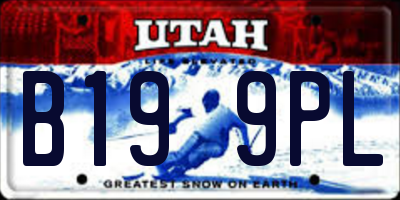 UT license plate B199PL