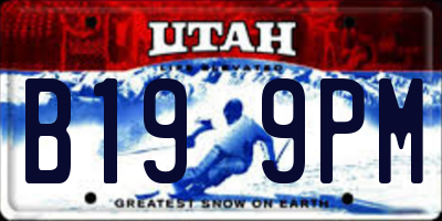UT license plate B199PM