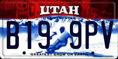 UT license plate B199PV